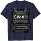 Fantabulous Acc SWAT Vest Police Uniform Halloween Costume Funny T-Shirt - T-Shirt | Navy