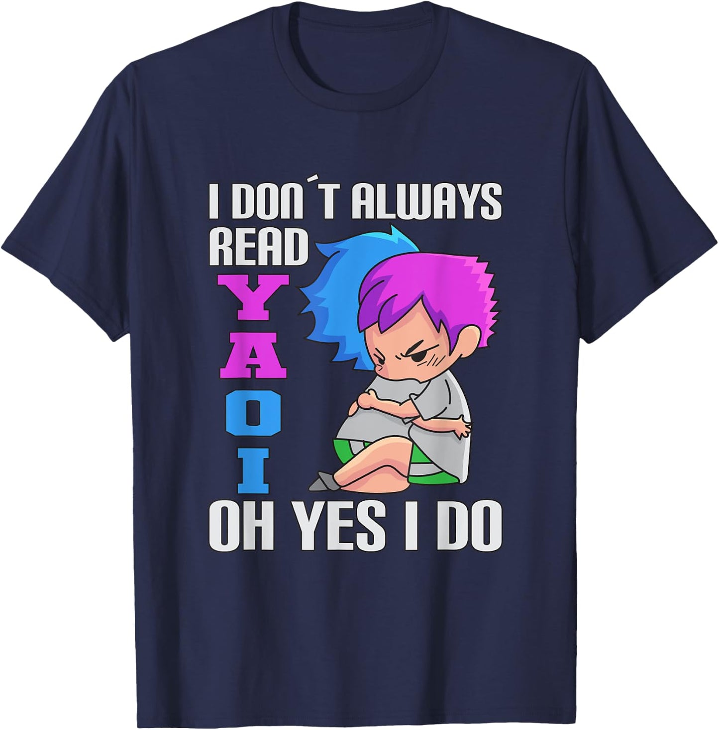 Fujoshi I Yaoi BL Love Manga T-Shirt - T-Shirt | Navy