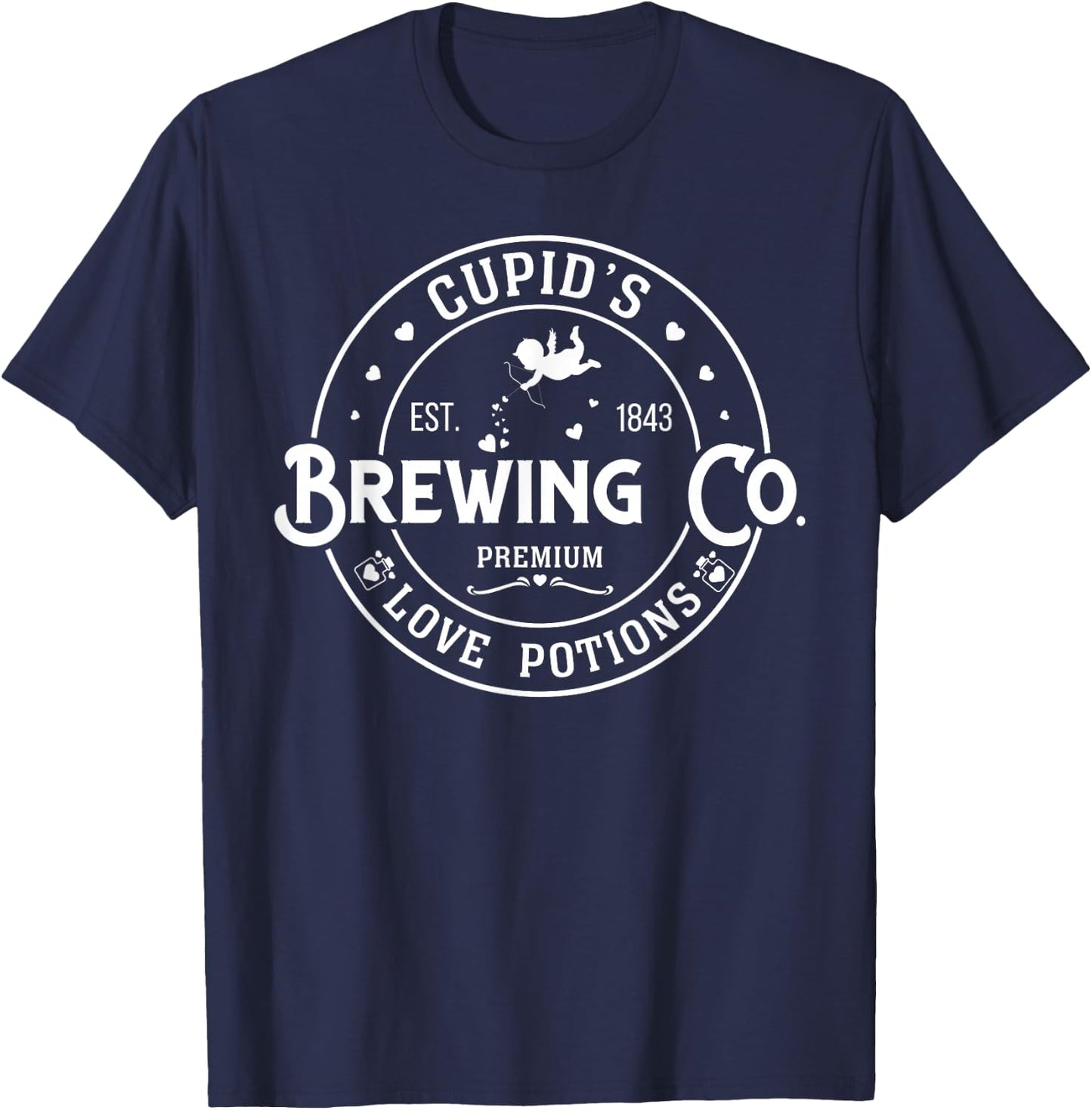 Cupid's Brewing Co. Valentine's Day T-Shirt - T-Shirt | Navy