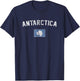 Vintage Varsity Flag of Antarctica T-Shirt - T-Shirt | Navy