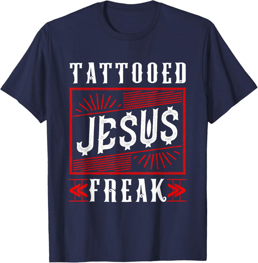 Tattooed Jesus Freaks Tattoo T-Shirt - T-Shirt | Navy