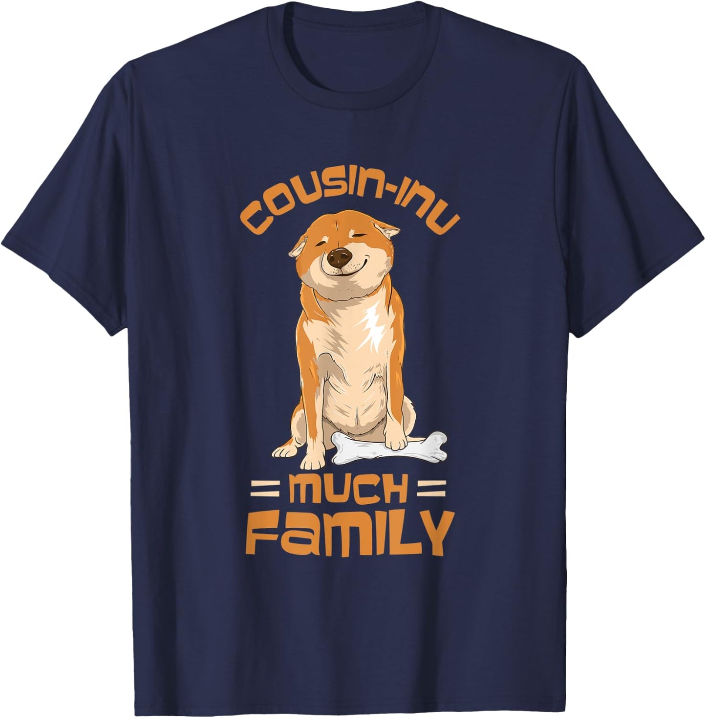 Shiba Inu Dog Cousin Cousin-Inu Family Matching Men Women T-Shirt - T-Shirt | Navy