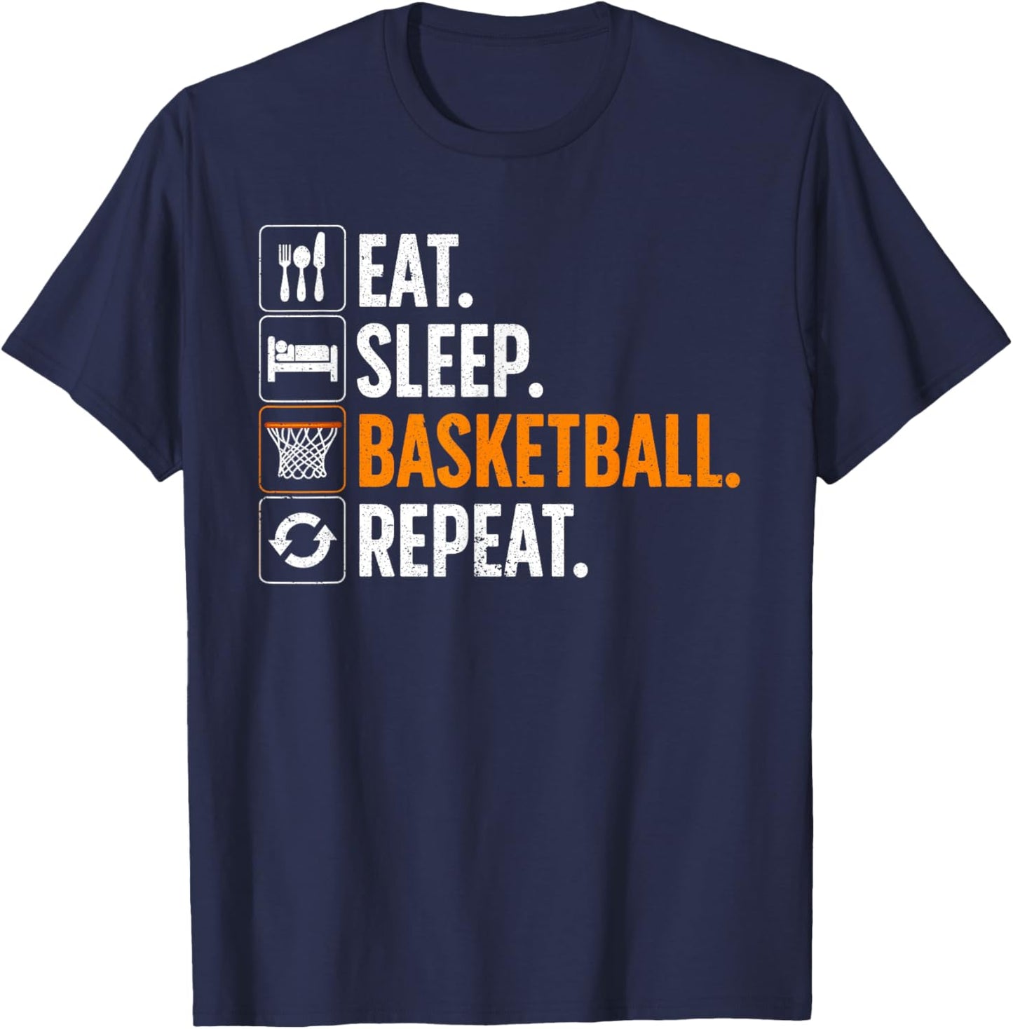 Funny Basketball Women Team Sport Basketball Player T-Shirt - T-Shirt | Navy