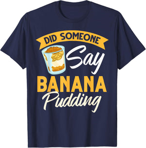Banana Pudding Recipe Ice Cream T-Shirt - T-Shirt | Navy