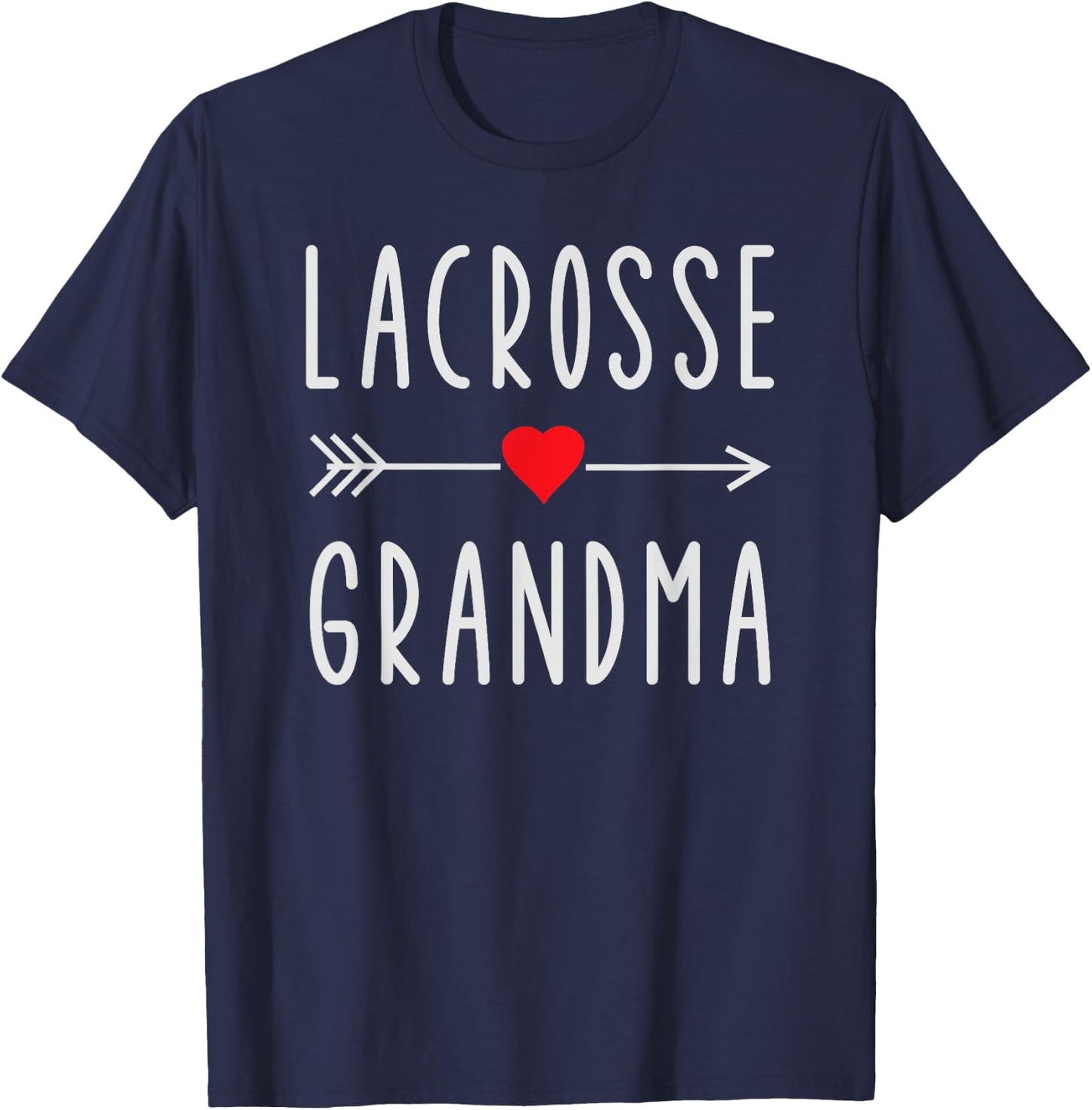 Lacrosse Grandma Funny LAX Lovers Gift Lacrosse Grandma T-Shirt - T-Shirt | Navy