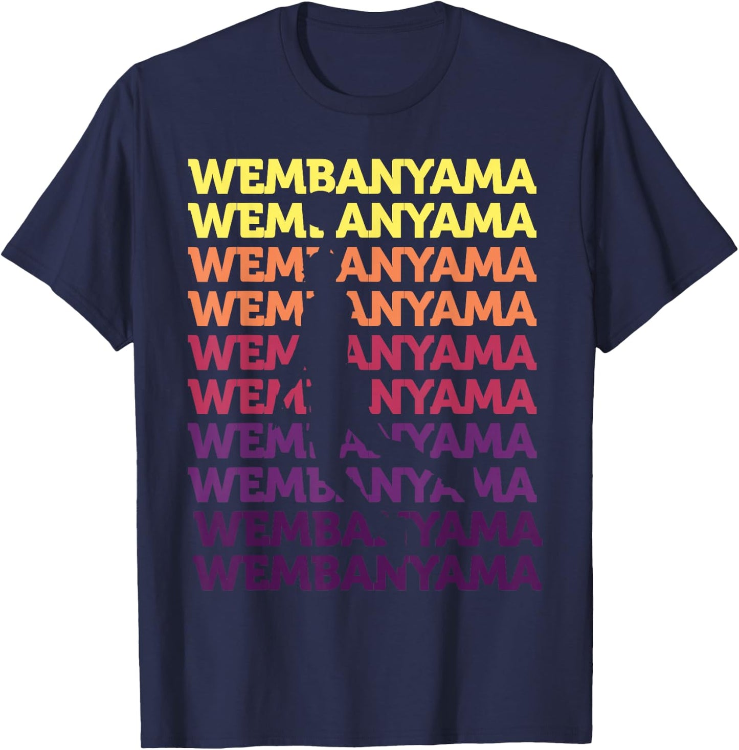 Wembanyama Basketball Amazing Gift Fan T-Shirt - T-Shirt | Navy