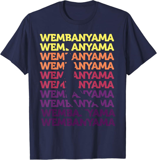 Wembanyama Basketball Amazing Gift Fan T-Shirt - T-Shirt | Navy