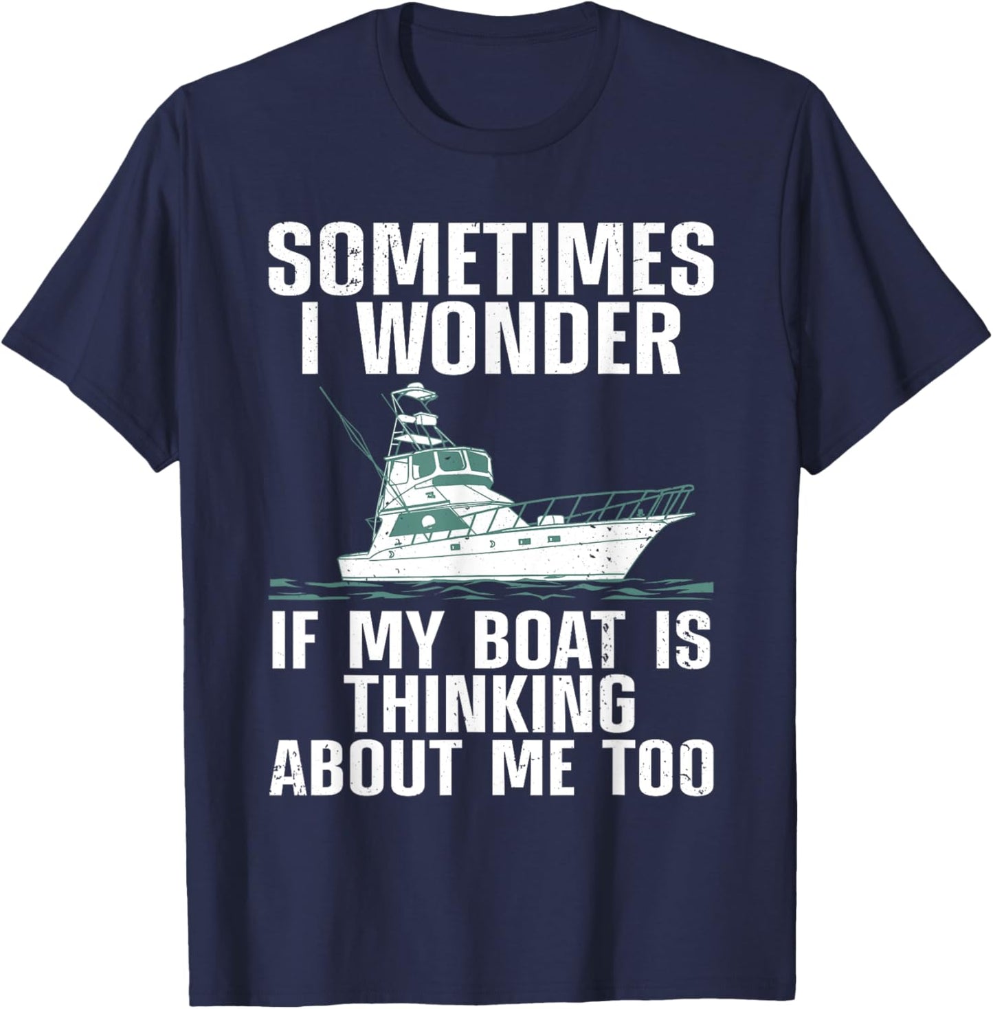 Cute Boating Art Women Boat Captain Sailboat Owners T-Shirt - T-Shirt | Navy