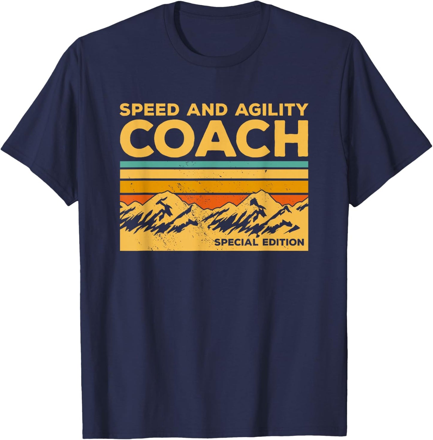 Vintage Speed and Agility Coach Special Edition T-Shirt - T-Shirt | Navy