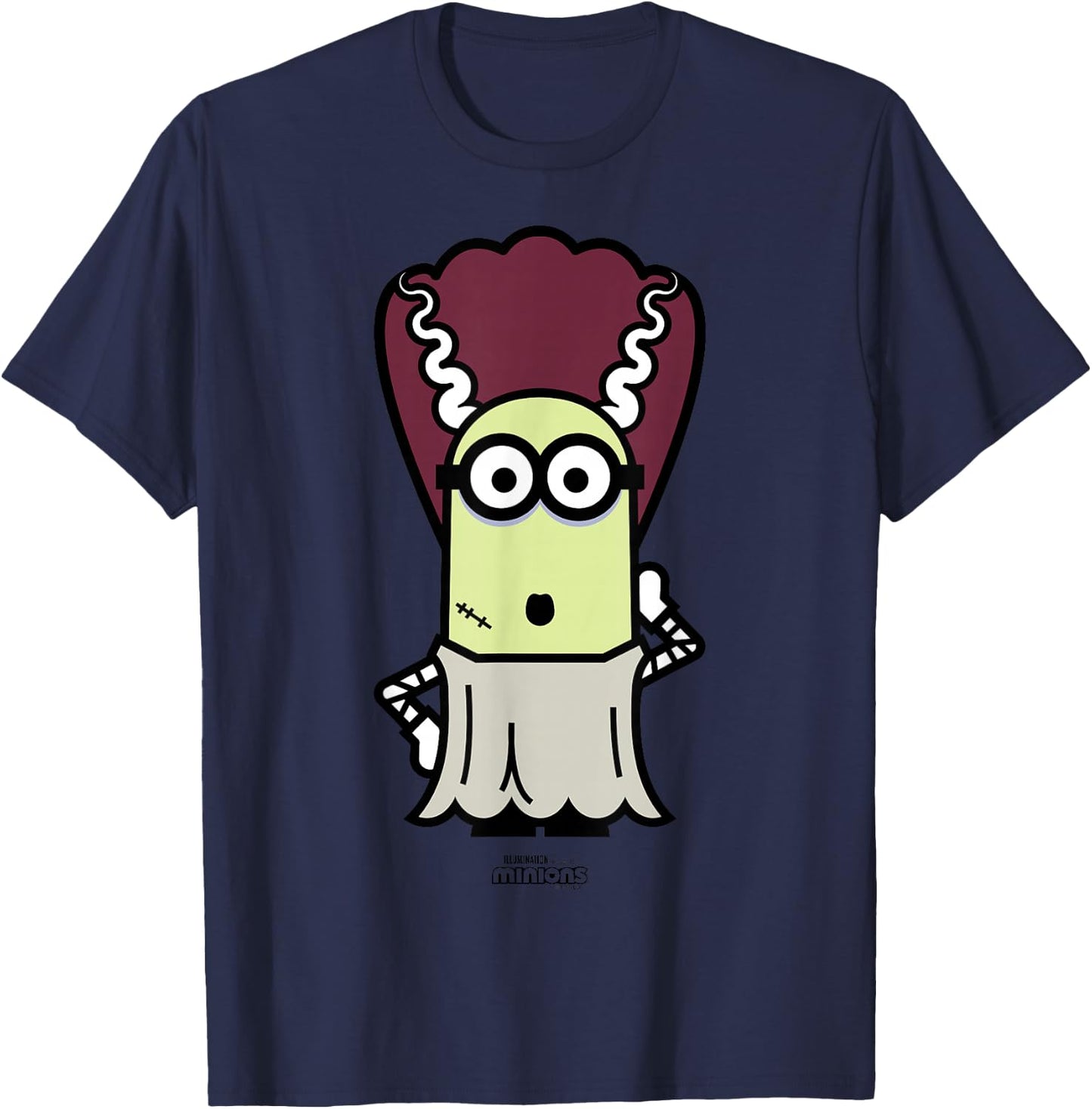Minions Monsters Bride Kevin Halloween T-Shirt - T-Shirt | Navy