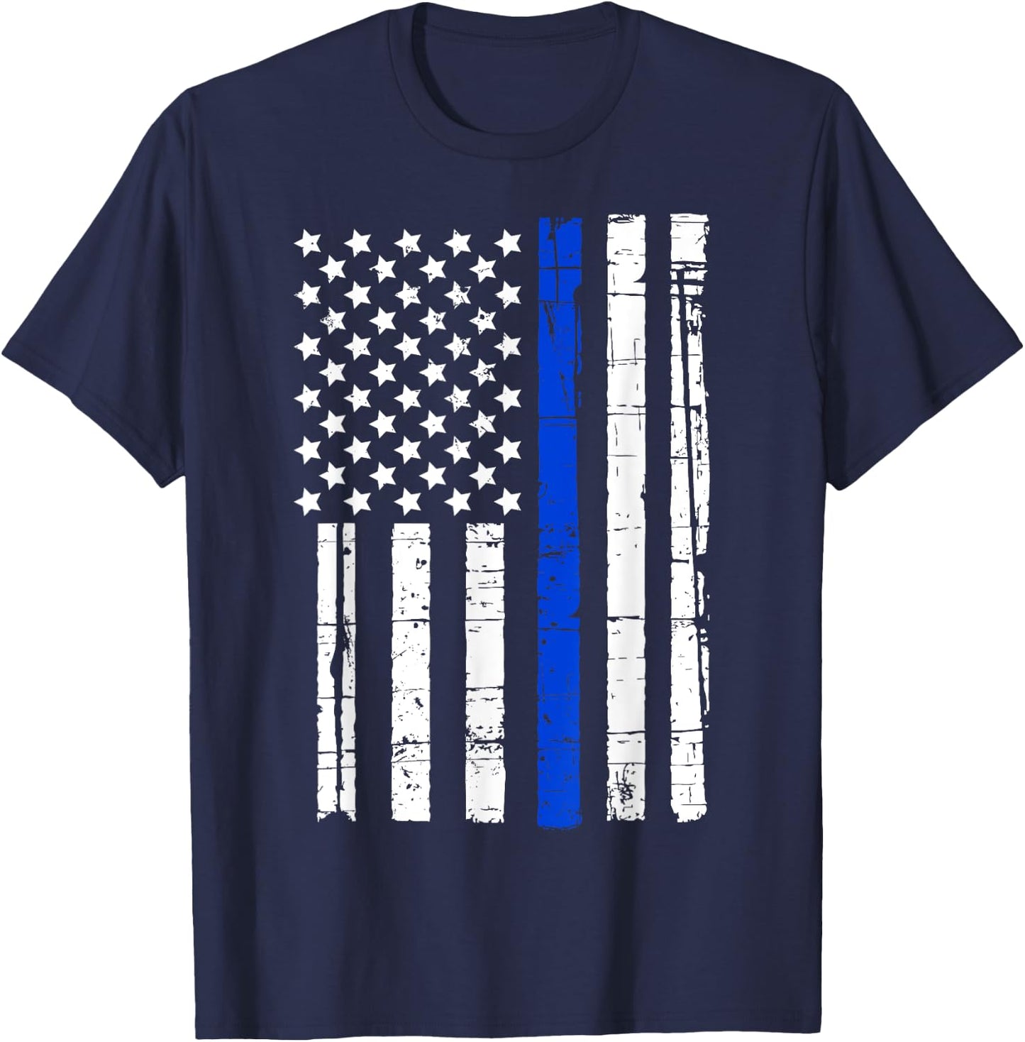 Blue line flag T-Shirt - T-Shirt | Navy