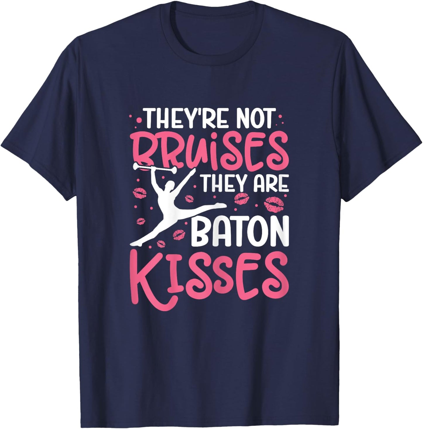 Baton Twirler Majorette Twirling Girl Dance Baton Gymnastics T-Shirt - T-Shirt | Navy
