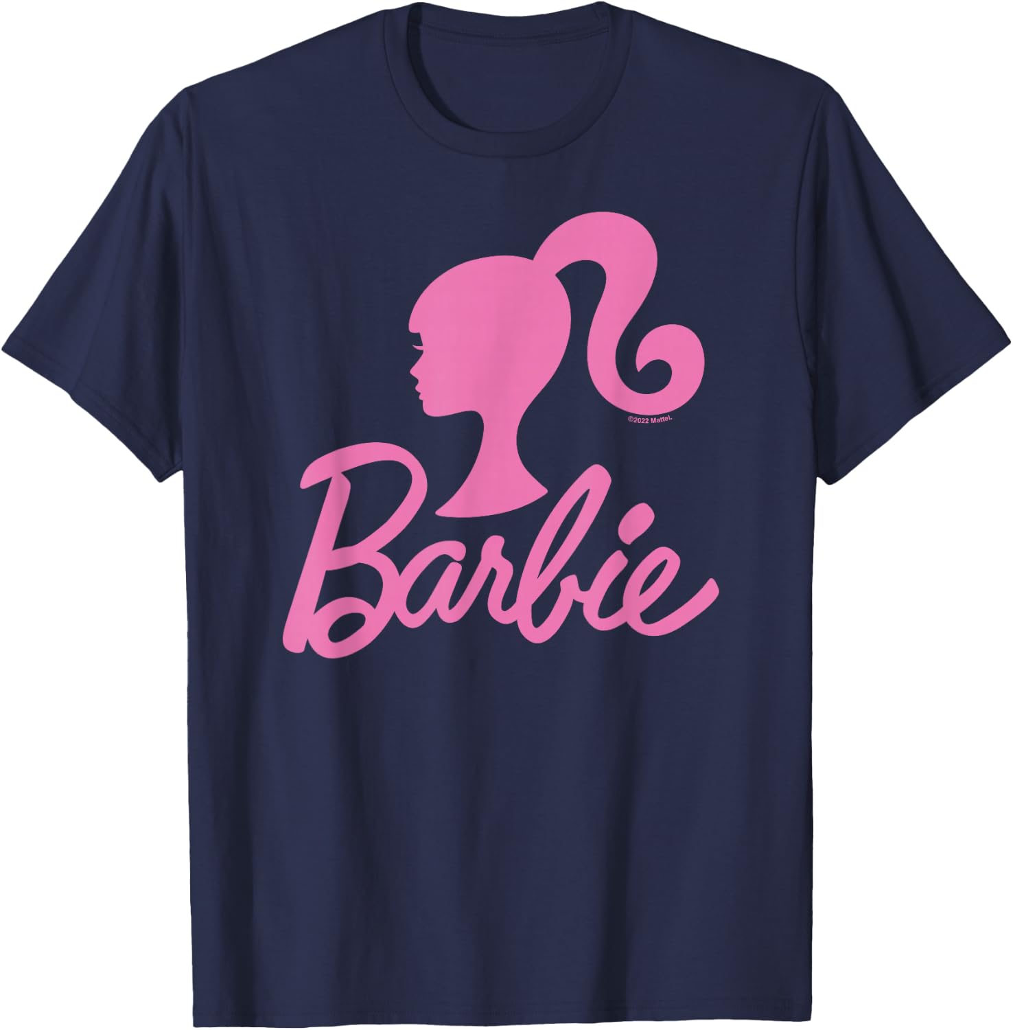 Barbie - Barbie Pink Logo T-Shirt - T-Shirt | Navy