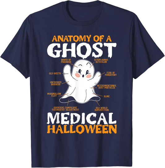 Medical Halloween Trick Or Treat Healthcare Doctor Nurse T-Shirt - T-Shirt | Navy