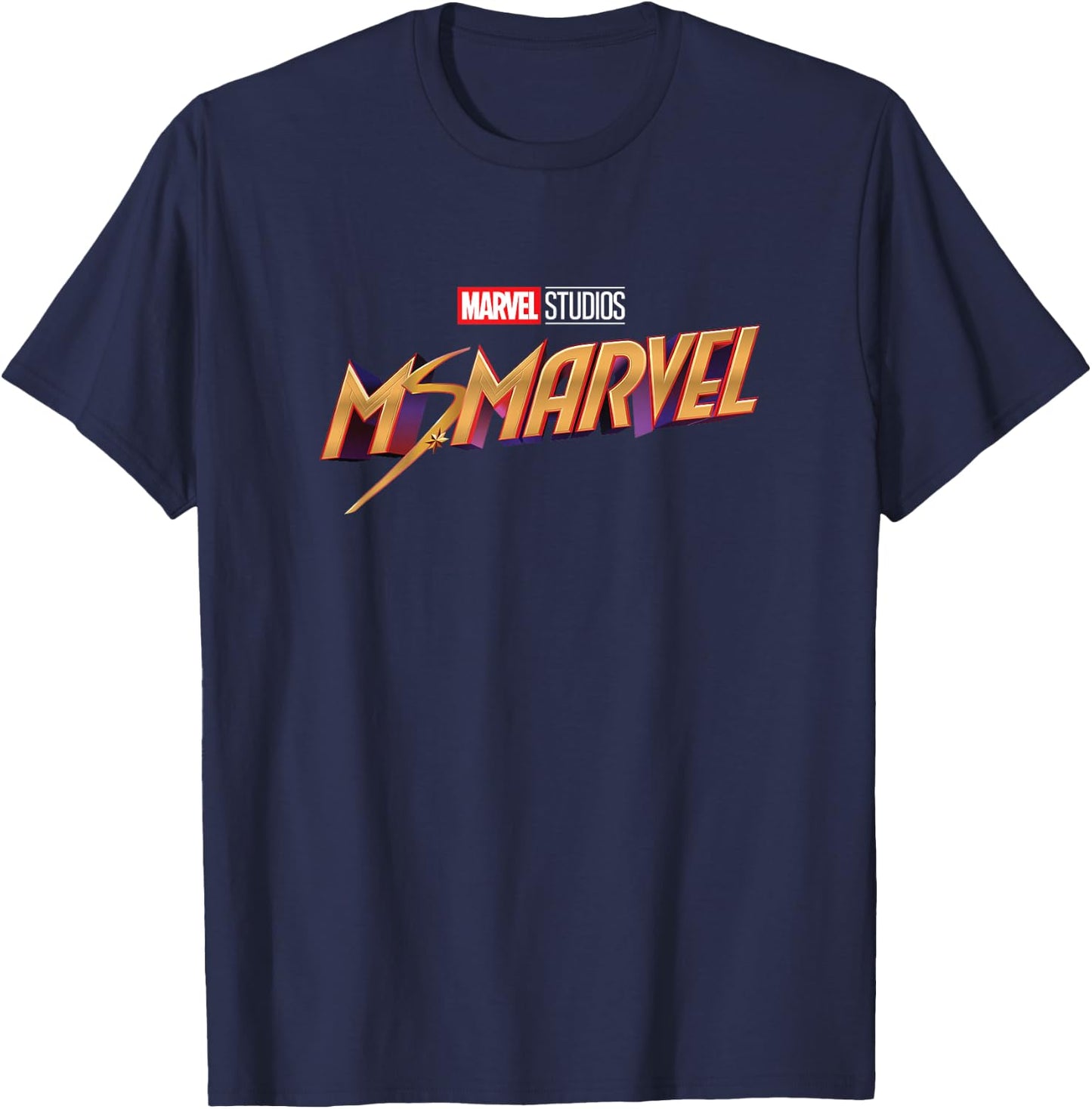 Marvel Ms. Marvel Series Logo T-Shirt - T-Shirt | Navy