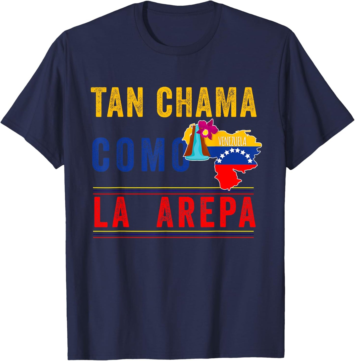 Venezuela Flag Pride Bandera Venezolana Camiseta Arepa Mujer T-Shirt - T-Shirt | Navy