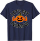 Funny Let's Get Pumped Up Pumpkin Muscle Arms T-Shirt - T-Shirt | Navy