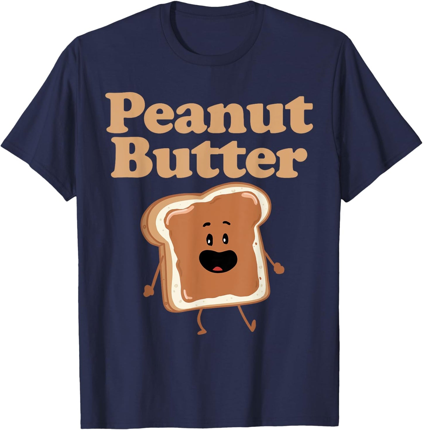 Dancing Peanut Butter matching Peanut Butter and Jelly T-Shirt - T-Shirt | Navy