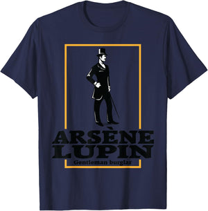 Arsene Lupin Gentleman Burglars Thief Detective Vintage T-Shirt - T-Shirt | Navy