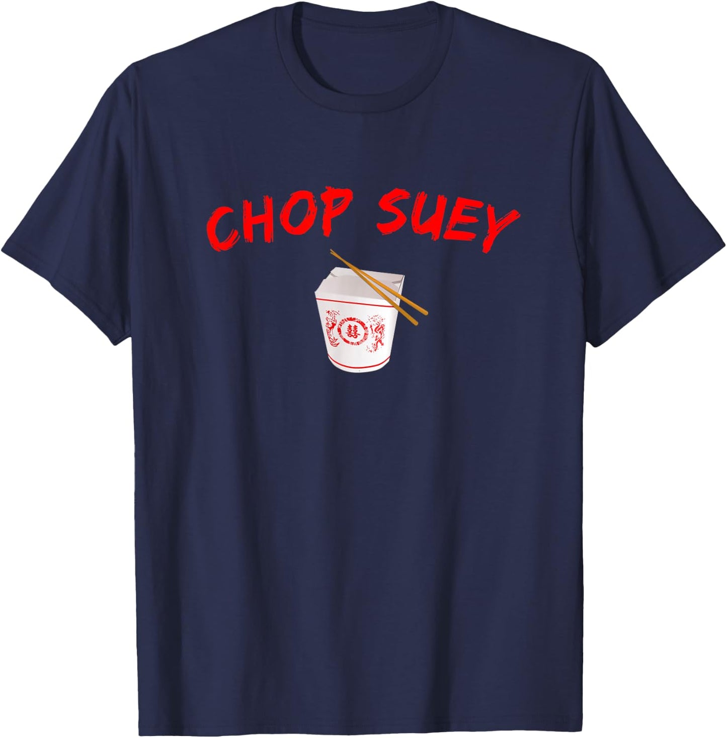 Graphic Chinese Food Apparel-Chop Suey T-Shirt - T-Shirt | Navy