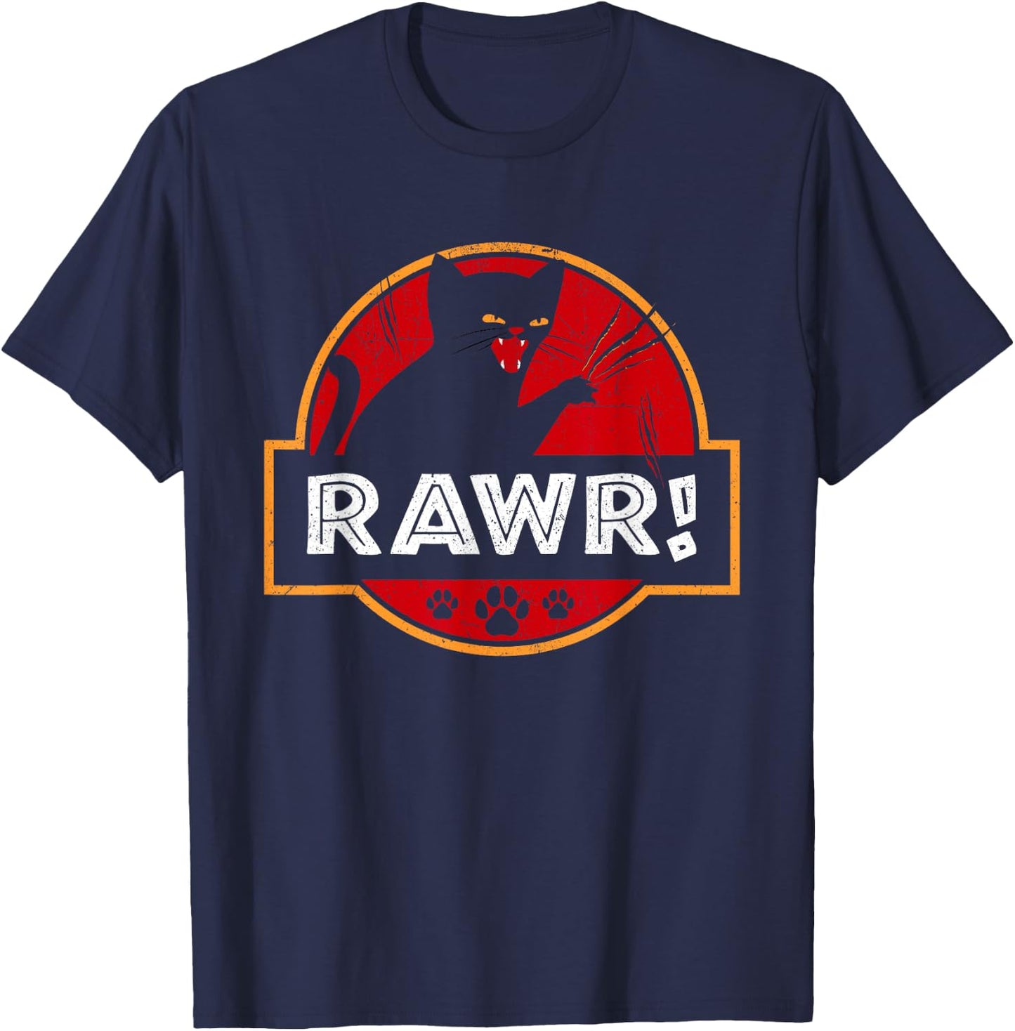 Rawr - Cat Lover Veterinarian Kitty Kitten Owner T-Shirt - T-Shirt | Navy