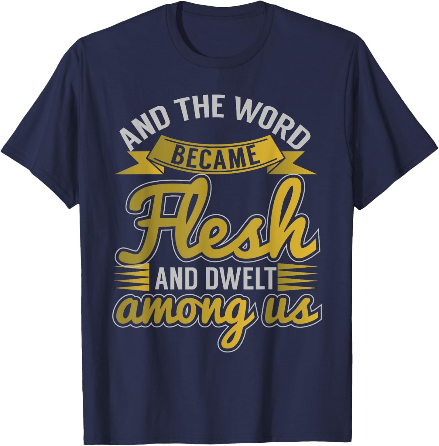 Hebrew Israelite Clothing Judah Word Became Flesh T-Shirt - T-Shirt | Navy