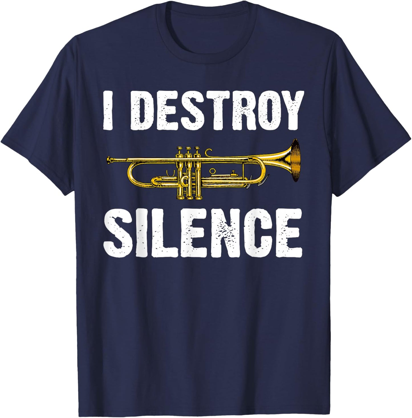 Funny Trumpet Player Art Women Trumpeter Orchestra T-Shirt - T-Shirt | Navy