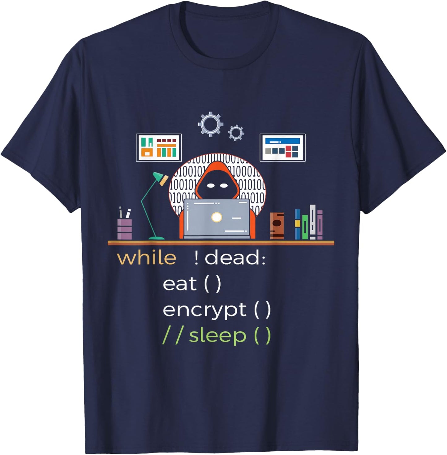 Cyber security Professional Funny IT Security Ethical hacker T-Shirt - T-Shirt | Navy