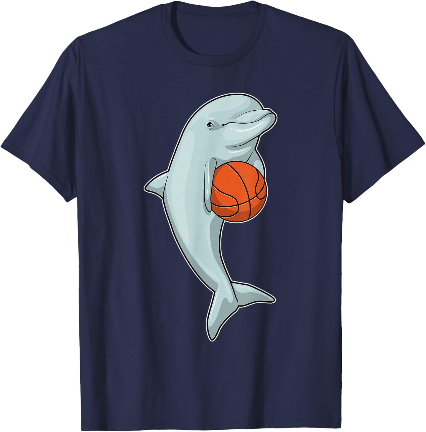 Dolphin Basketball player Basketball Sports T-Shirt - T-Shirt | Navy