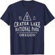 Crater Lake National Park T-Shirt - T-Shirt | Navy