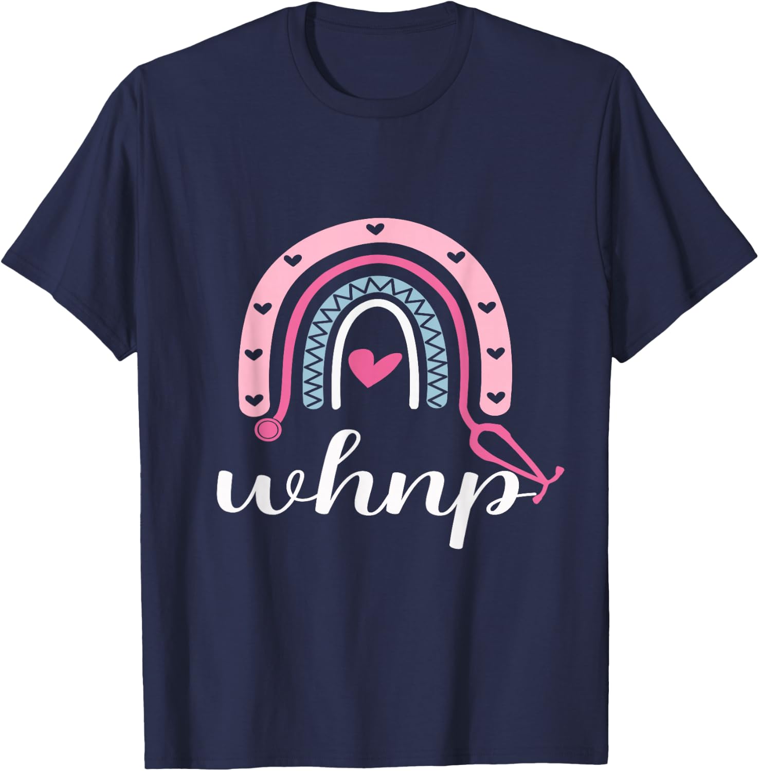 Rainbow Women's Health Nurse Practitioner whnp T-Shirt - T-Shirt | Navy