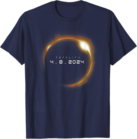 Total Solar Eclipse 2024 America Totality T-Shirt - T-Shirt | Navy