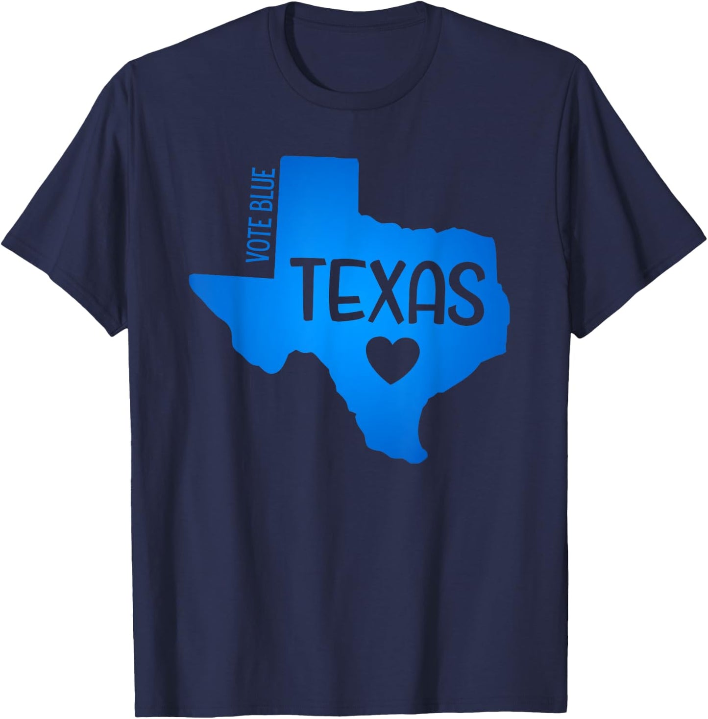 Vote Blue Texas Democrat Pro Choice Women Rights T-Shirt - T-Shirt | Navy