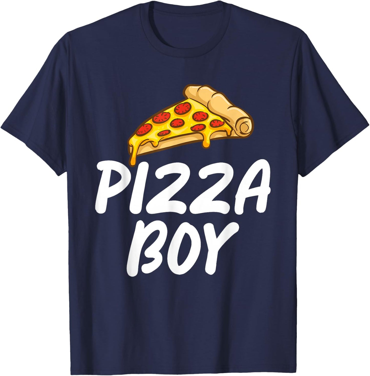 Pizza Boy Snack Pizzalove Pizza T-Shirt - T-Shirt | Navy