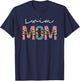 Swim Mom Funny Swimmer Swimming Lover Gift Leopard T-Shirt - T-Shirt | Navy