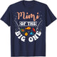 Mimi Of The Big One Fishing Birthday Party Bday Celebration T-Shirt - T-Shirt | Navy