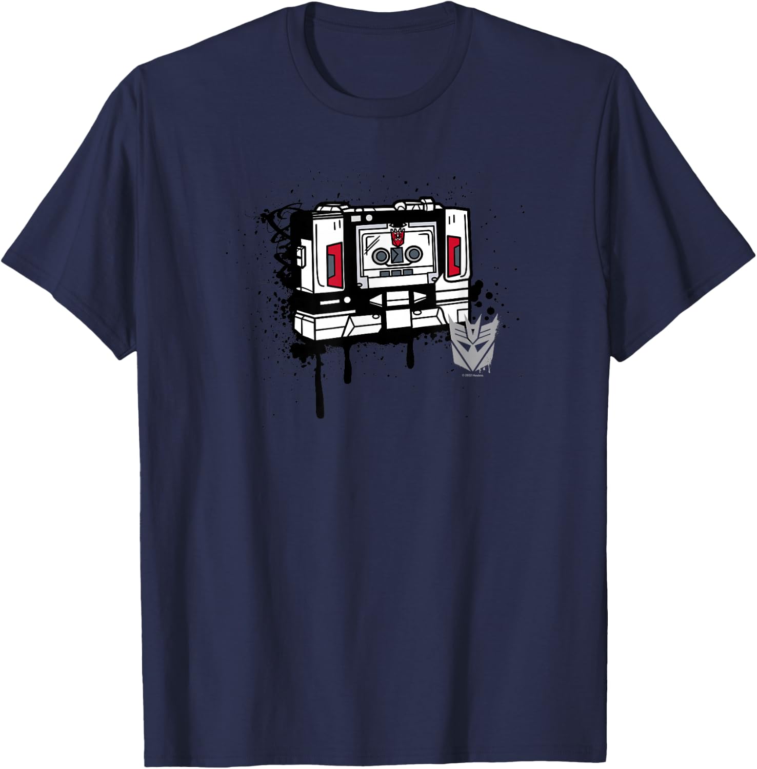 Transformers Soundwave Tape Cassette Player Form Graffiti T-Shirt - T-Shirt | Navy
