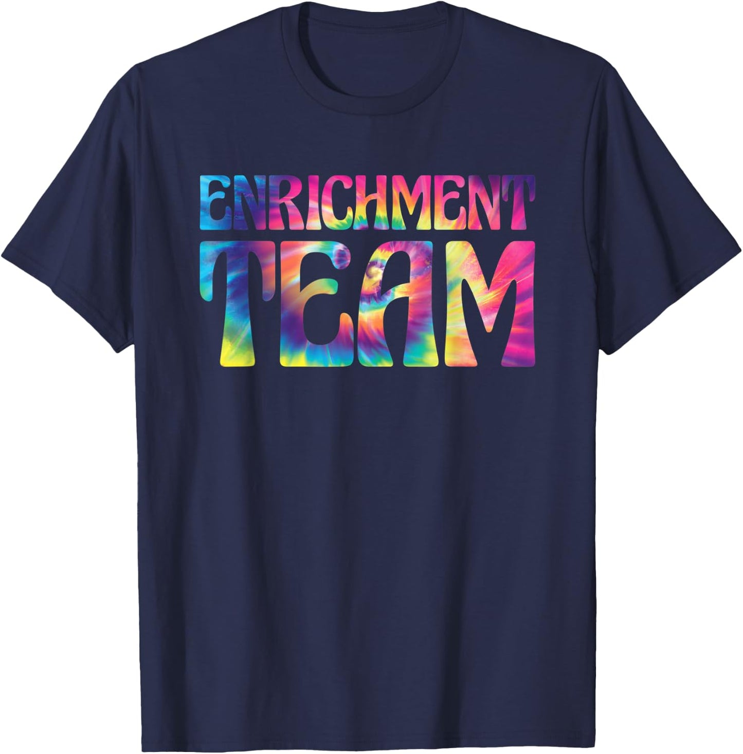 Enrichment Educator Tie-Dye Enrichment Team T-Shirt - T-Shirt | Navy