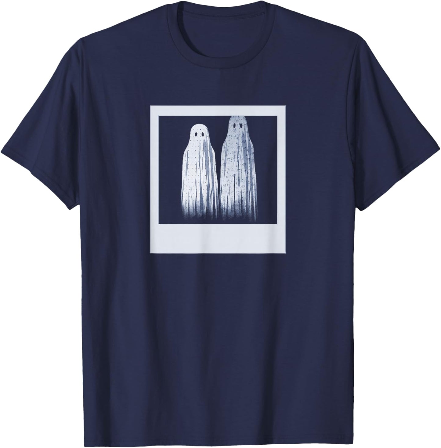 Strange and Unusual Ghost Photo Funny Horror Movie T-Shirt - T-Shirt | Navy