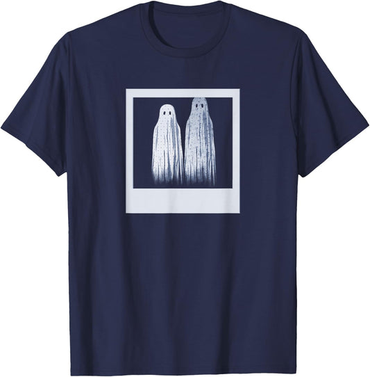 Strange and Unusual Ghost Photo Funny Horror Movie T-Shirt - T-Shirt | Navy