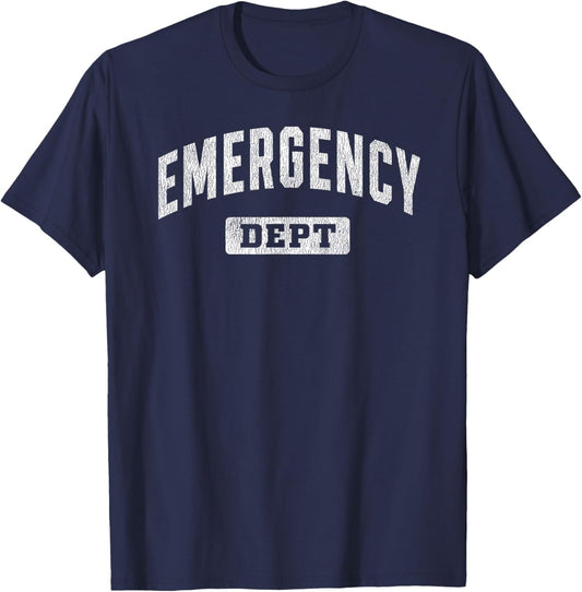 Emergency Department ER Doctor Physician Nurse T-Shirt - T-Shirt | Navy