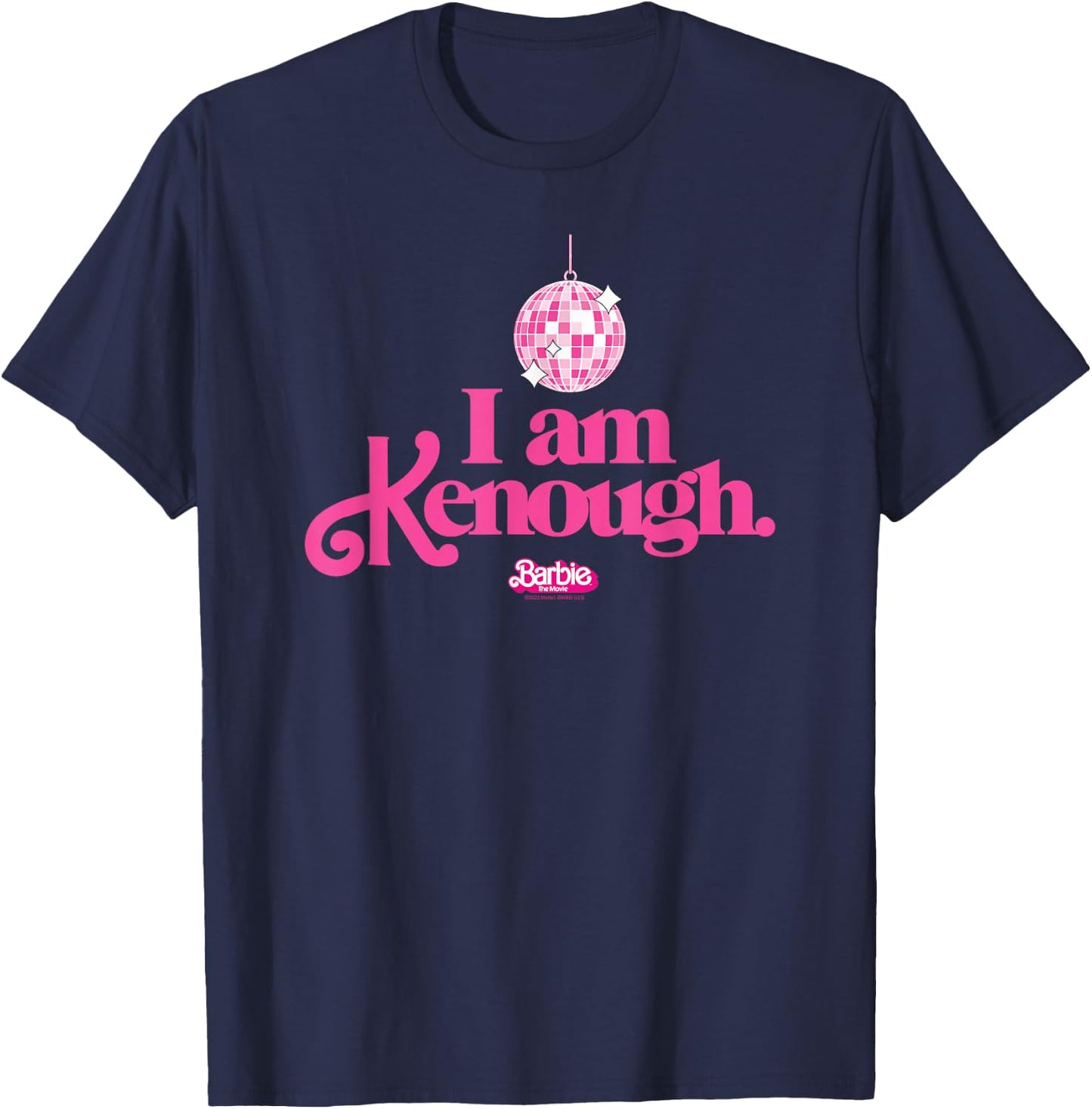 Barbie The Movie - I Am Kenough Disco Ball T-Shirt - T-Shirt | Navy