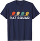 Rat Squad Retro Vintage Rat Owner Rodent Mouse Rat Lover T-Shirt - T-Shirt | Navy