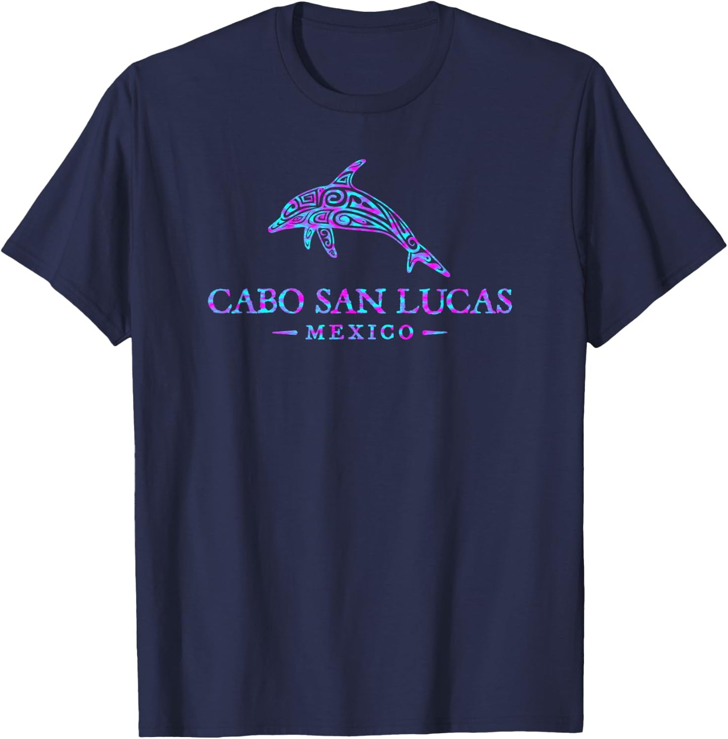 Cabo San Lucas Mexico Dolphin Retro Boys Girls Souvenir T-Shirt - T-Shirt | Navy