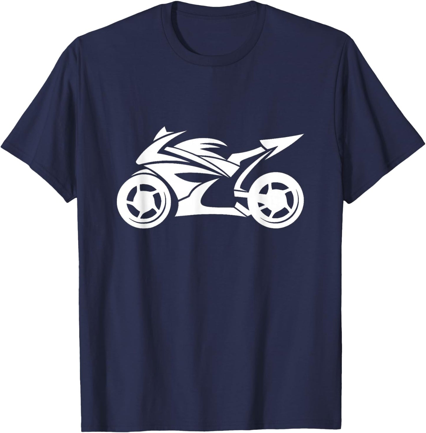 Ninja Motorcycle Silhouette Logo T-Shirt - T-Shirt | Navy