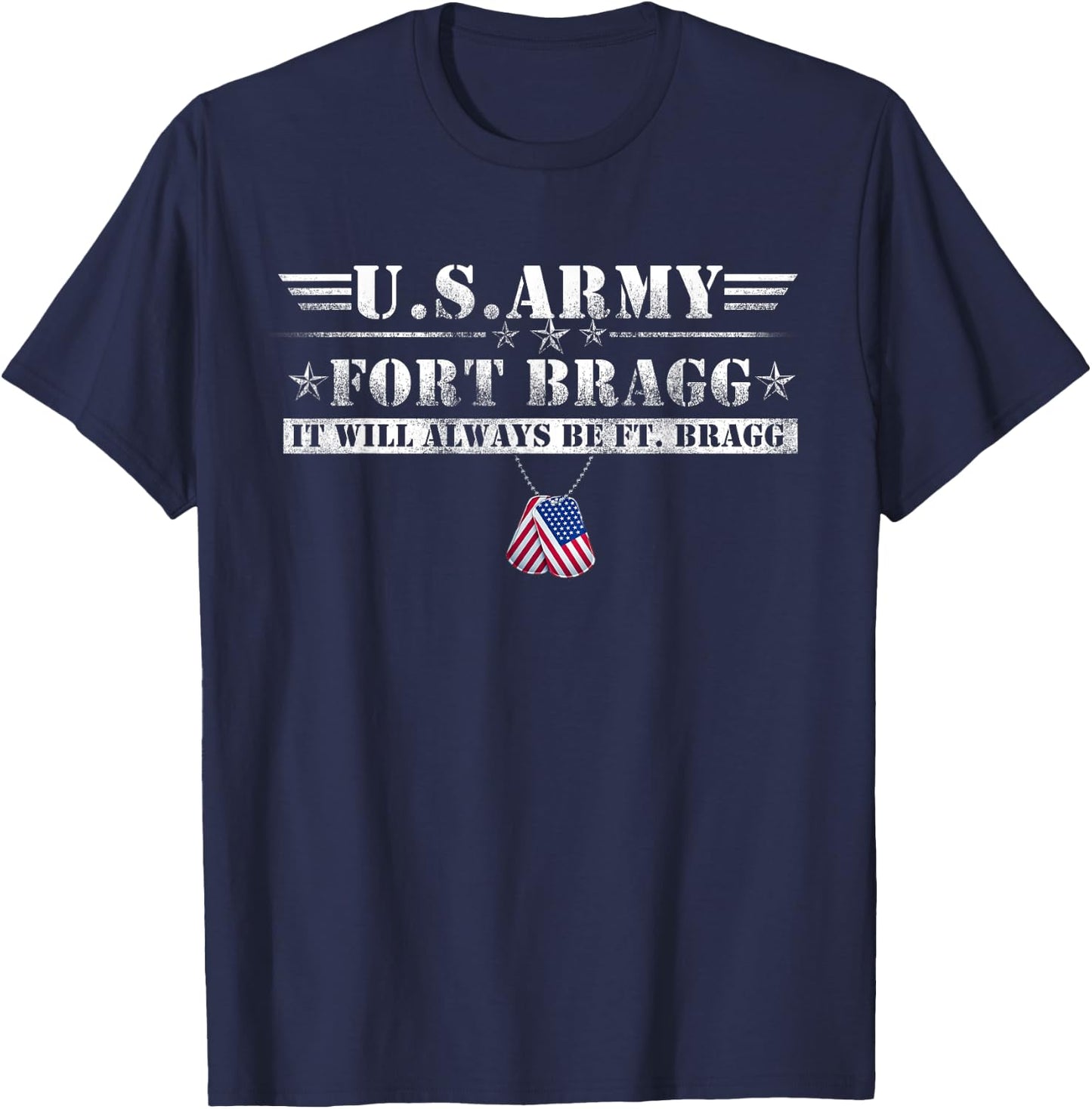 Born At Ft Benning Raised Fort Bragg Airborne, Veterans Day T-Shirt - T-Shirt | Navy