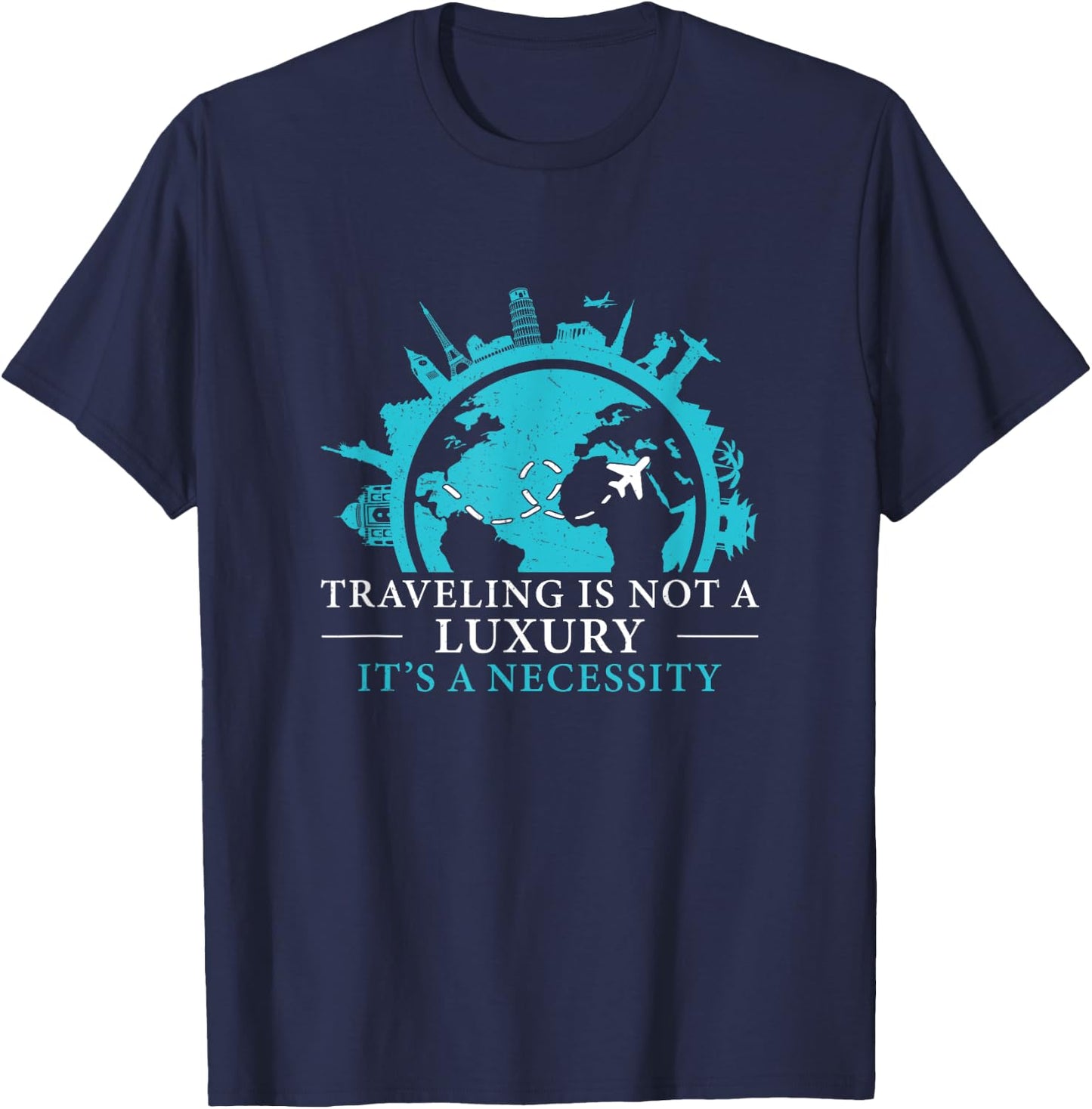 Travel Consultant Agent A Necessity Funny Tour Operator T-Shirt - T-Shirt | Navy