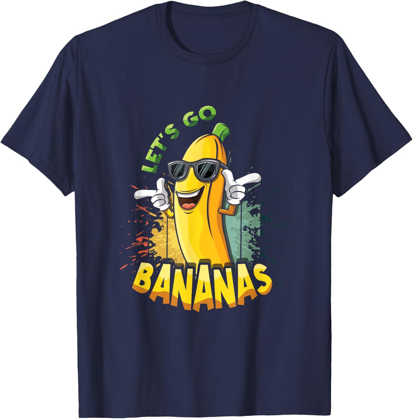 Fun Cool Retro Vintage Funny Banana Meme Let Us Go Banana T-Shirt - T-Shirt | Navy
