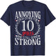Annoying Each Other for 10 Years - 10th Wedding Anniversary T-Shirt - T-Shirt | Navy