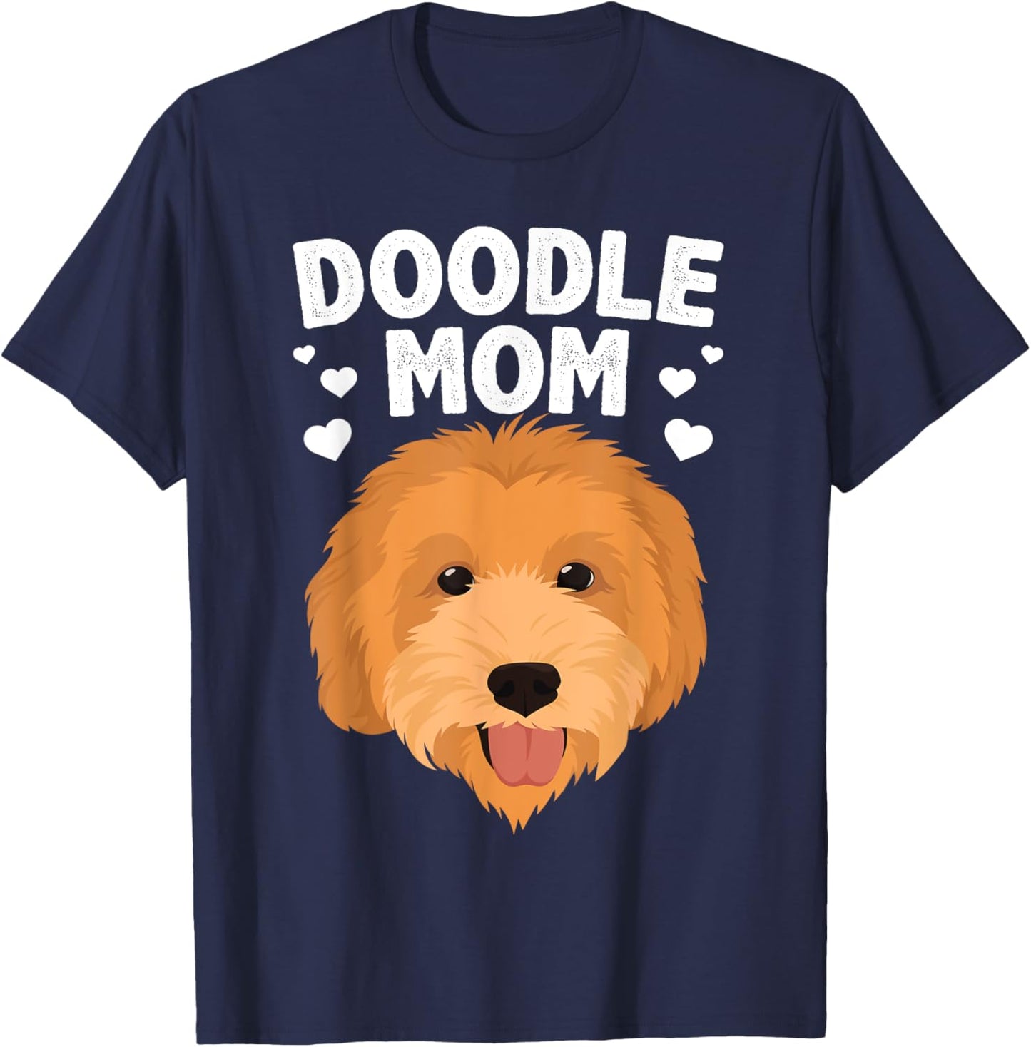 Cool Doodle Mom Girls Mama Golden Doodle Dog Owner T-Shirt - T-Shirt | Navy